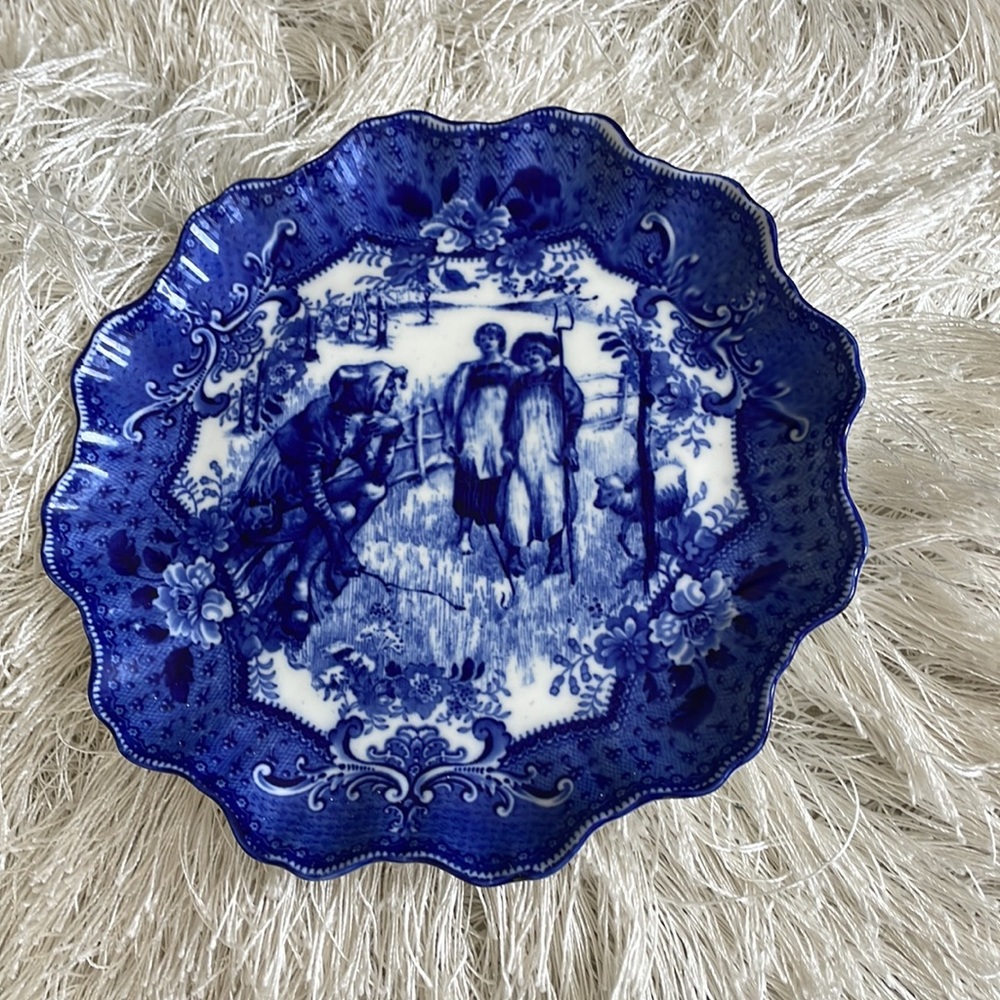 Royal Doulton Burslem Flow Blue Plate